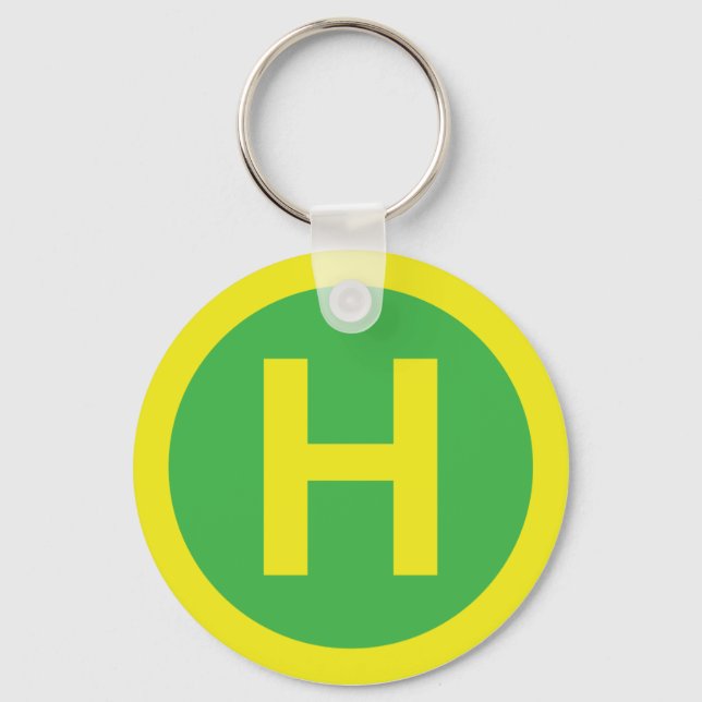 Helipad Sign Key Ring (Front)