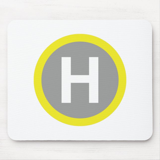 Helipad Sign Mouse Mat (Front)