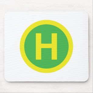 Helipad Sign Mouse Mat