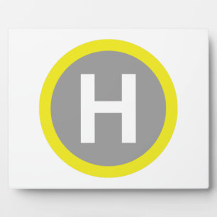 Helipad Sign Plaque