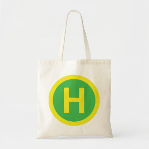 Helipad Sign Tote Bag