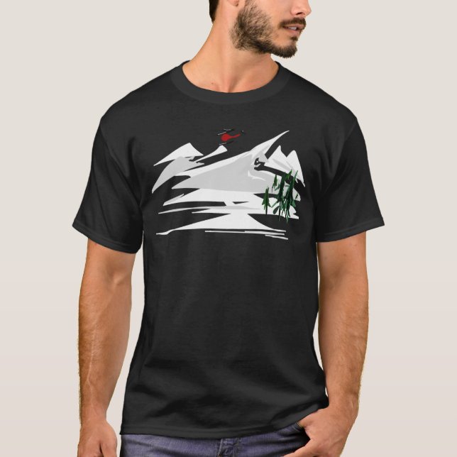 Heliskiing T-Shirt (Front)