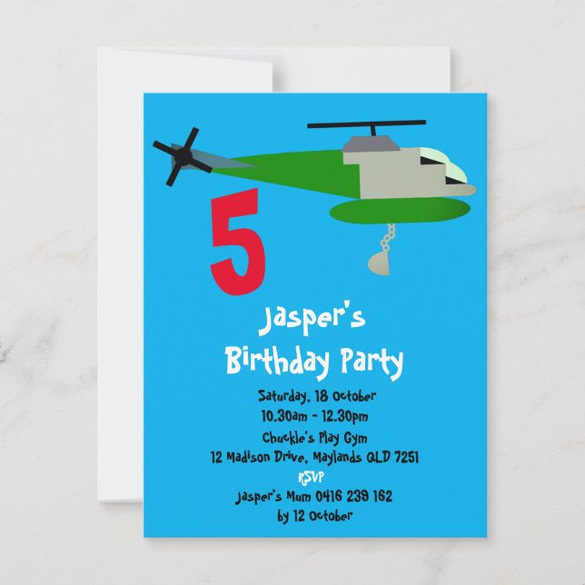 Helitack Invitation (Front)