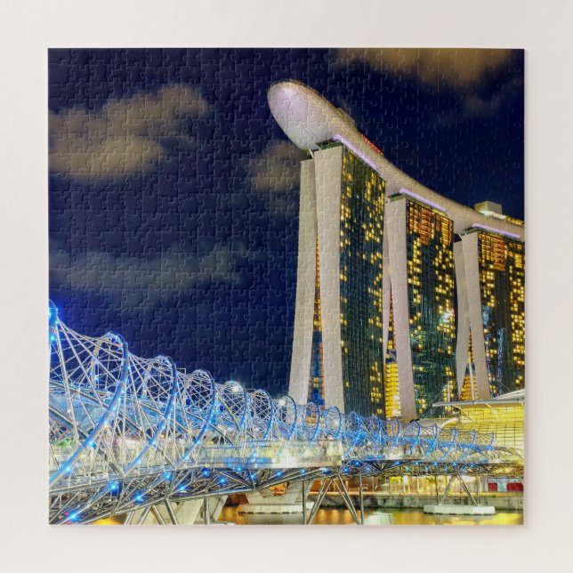 Helix bridge jigsaw puzzle (Vertical)