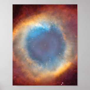 Helix Nebula by Hubble Poster