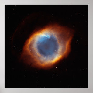 Helix Nebula "Eye of God" Hubble Telescope Poster