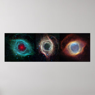 Helix Nebula Eyes 36x12 (36x12) Poster