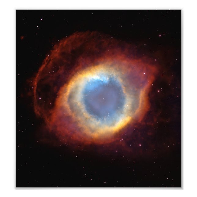 Helix Nebula (Hubble Telescope) Photo Print (Front)