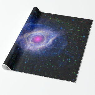 Helix Nebula NASA Space Astronomy Purple Wrapping Paper