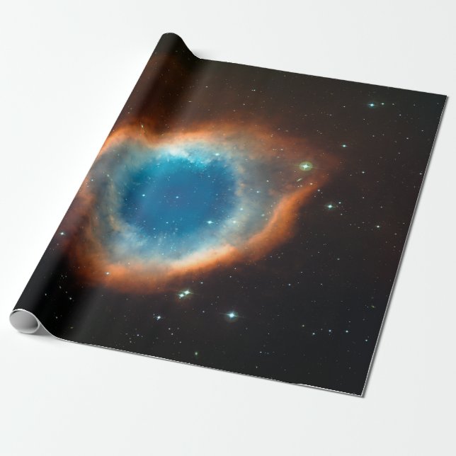 Helix Nebula Space Astronomy Nature Wrapping Paper (Unrolled)