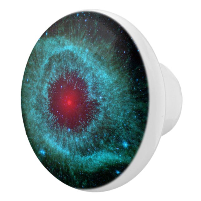 Helix Nebula Space Astronomy Science Photo Ceramic Knob (Right)