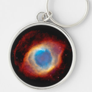 Helix Planetary Nebula NGC 7293 - Eye of God Key Ring
