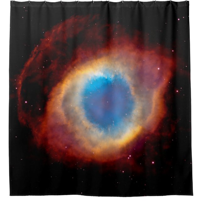 Helix Planetary Nebula NGC 7293 - Eye of God Shower Curtain (Front)