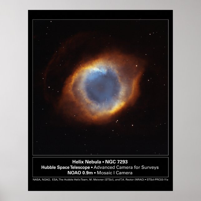 HelixNebula-NGC7293-2003-11a Poster (Front)