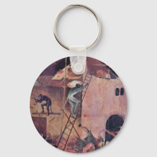 Hell.,  By Hieronymus Bosch (Best Quality) Key Ring