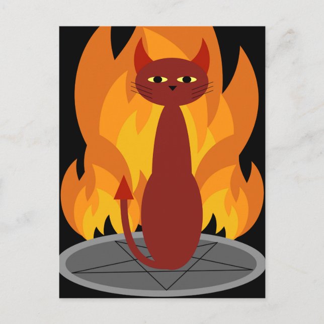 Hell Cat Postcard (Front)