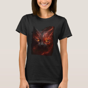 Hell Cat Satanic Cat Evil Cat Cat Mum Cat Dad Cat T-Shirt