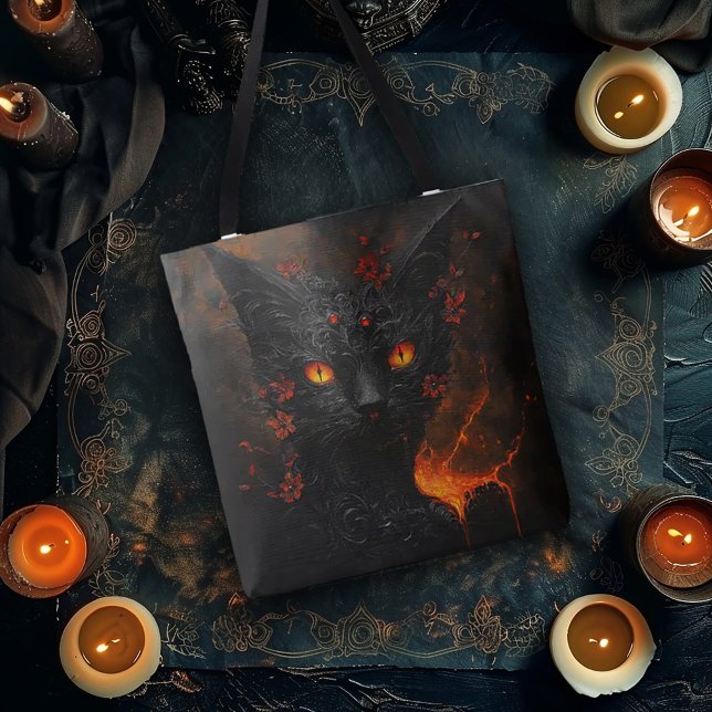 Hell Cat Tote Bag (Creator Uploaded)