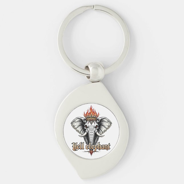 Hell Elephant Key Ring (Front)