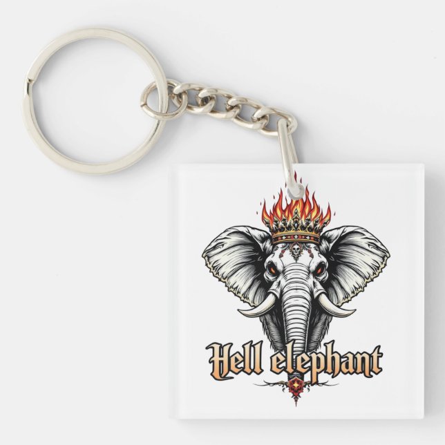 Hell Elephant Key Ring (Front)
