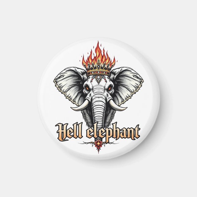 Hell Elephant Magnet (Front)