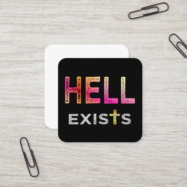 Hell exists Business Card (Front/Back In Situ)