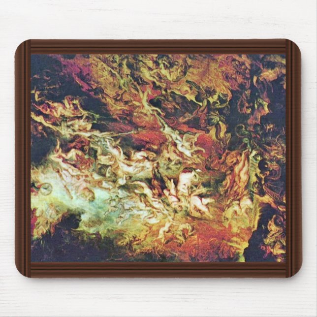 Hell Fall Of The Damned By Rubens Peter Paul Mouse Mat (Front)