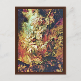Hell Fall Of The Damned By Rubens Peter Paul Postcard