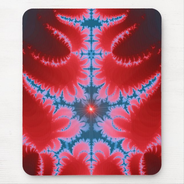 Hell Flame Fractal Mousepad (Front)