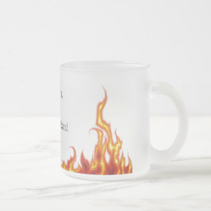 Hell Frosted Glass Coffee Mug