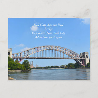 Hell Gate Rail Bridge New York Postcard
