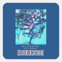 Hell Hath No Fury (blue) Sticker