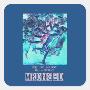 Hell Hath No Fury (blue) Sticker