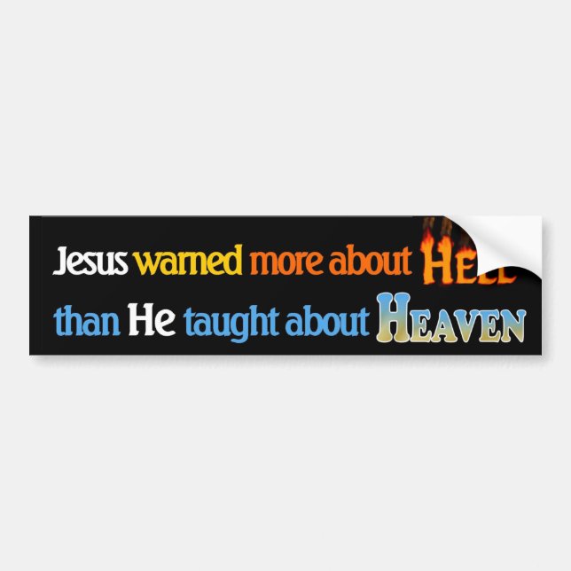 Hell is Real bumper sticker (Front)