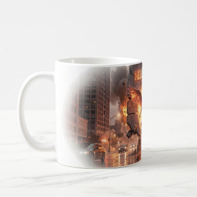 Hell Is Waiting Fire Demon Queen Mug (Left)