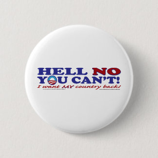 Hell-No-with-Obama-Logo 6 Cm Round Badge