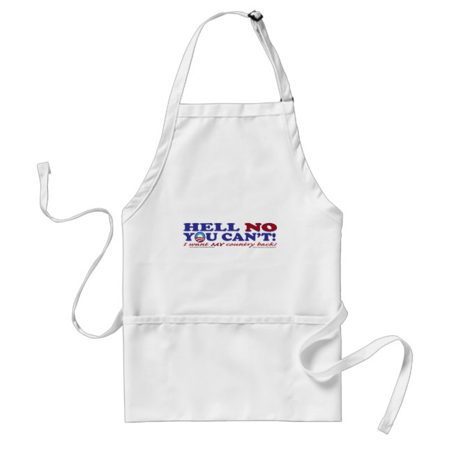 Hell-No-with-Obama-Logo Standard Apron (Front)