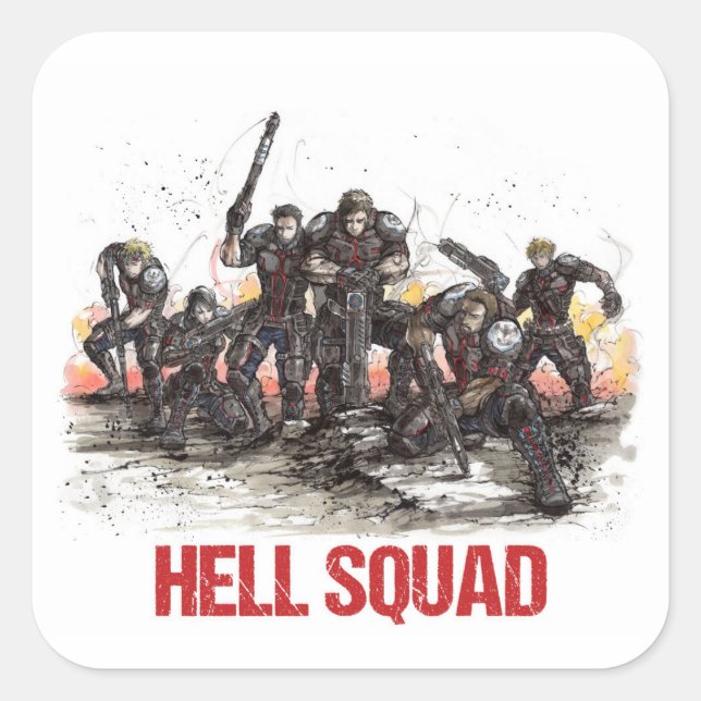 Hell Squad Sticker (Front)