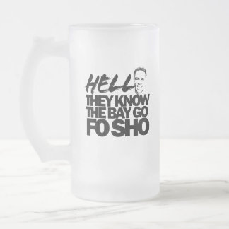 Hell They Know Frosted Glass Beer Mug