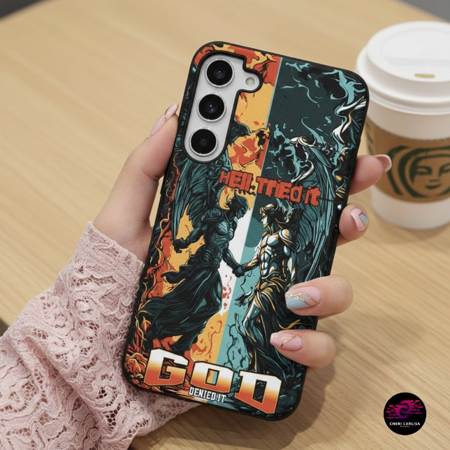 Hell Tried It God Denied It Christian Faith Samsung Galaxy S22 Case (Pressure called. Faith answered.)