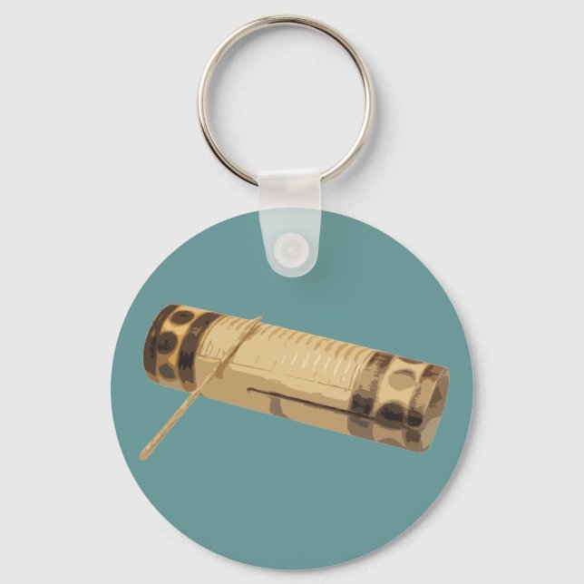 Hell Yeah, I Play The Guiro! Key Ring (Front)