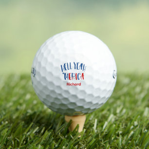 Hell Yeah Merica Monogram Golf Ball -Callaway Gift
