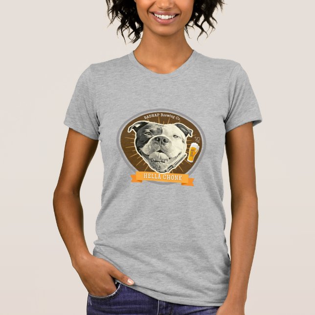 Hella Chonk Beer Label TShirt (Front)