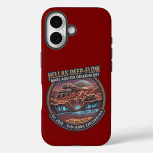 Hellas Deep-Flow Mars Aquifer Observatory iPhone 16 Case
