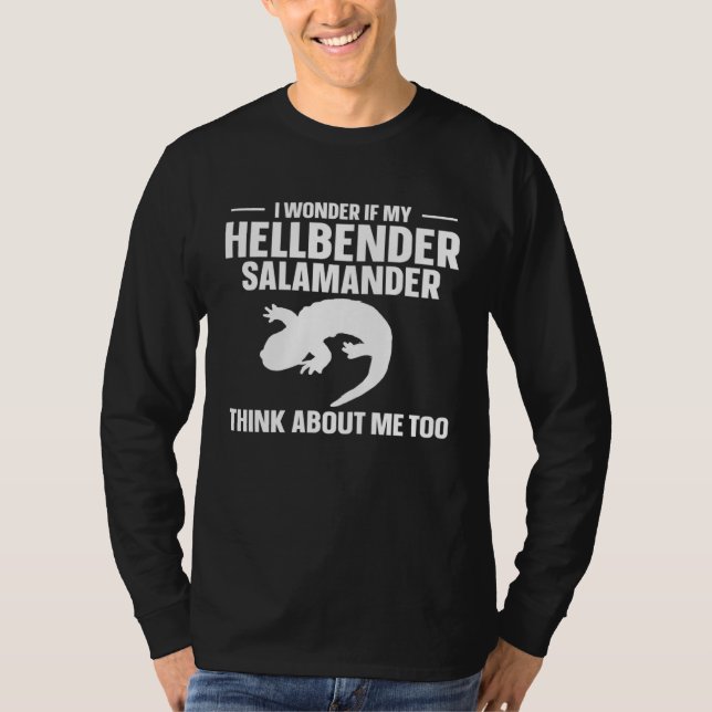 Hellbender Salamander Amphibian T-Shirt (Front)