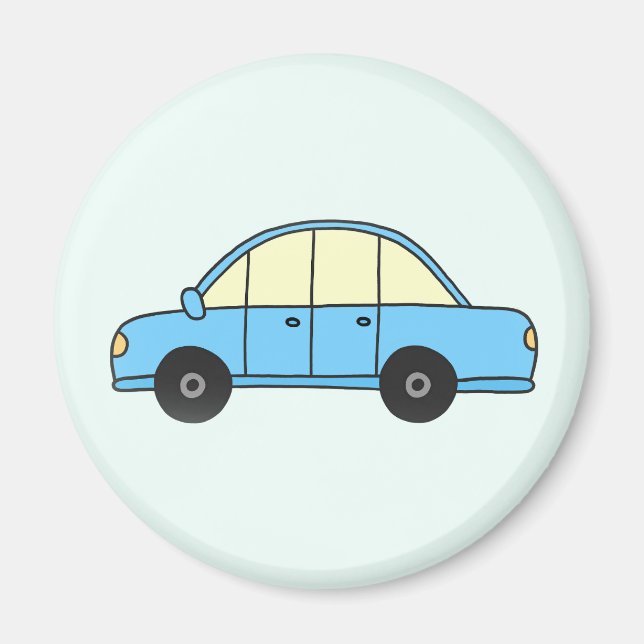 Hellblaues Auto Magnet (Front)