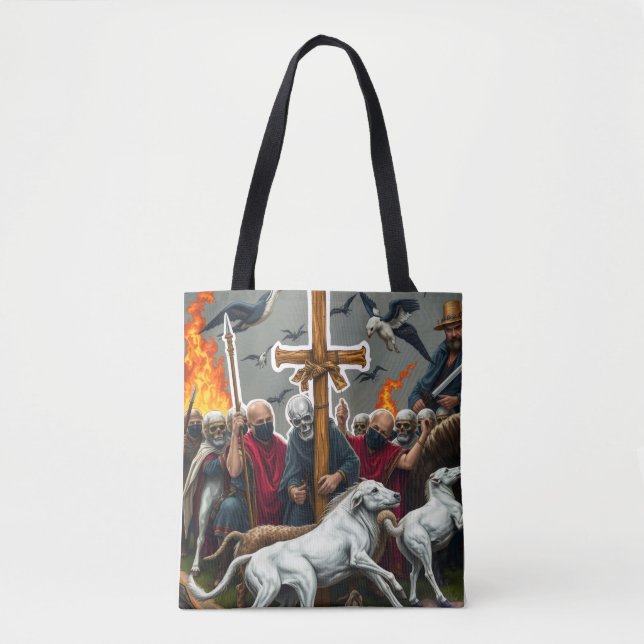 Hellbound howl halloween Tote bags  (Front)
