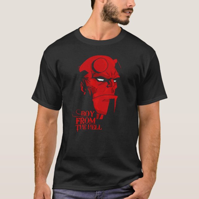 HELLBOY COMIC SUPERHERO COOL T-Shirt (Front)