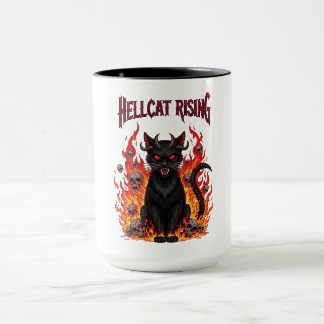 Hellcat Rising Halloween Mug (Center)