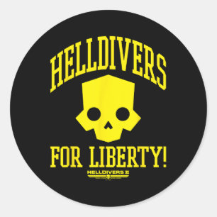 Helldivers 2 Sony Playstation Video Game For Liber Classic Round Sticker